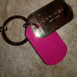 Coach New York keychain